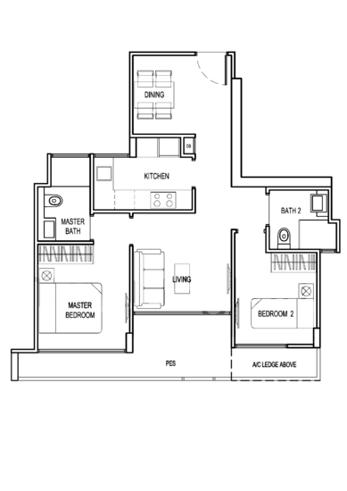 Tropika East - Floor Plan