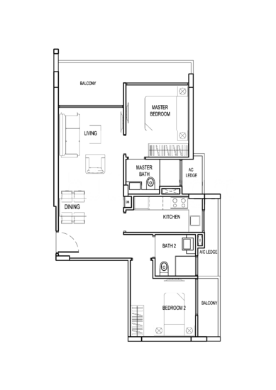 Tropika East - Floor Plan