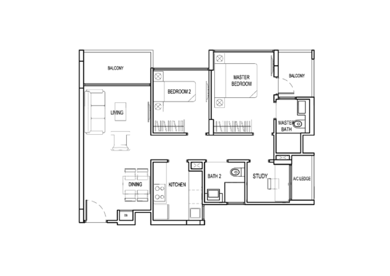 Tropika East - Floor Plan