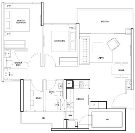 Riversails - Floor Plan