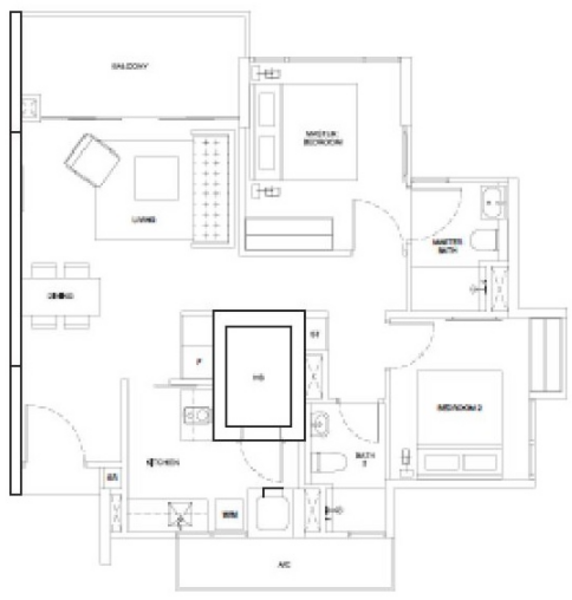 Riversails, 10 Upper Serangoon Crescent, 2 Bedrooms, 883 sqft, Condominium For Sale, by Desiree Leung, 500215447 - PropertyGuru.com.sg