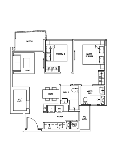 Skies Miltonia - Floor Plan