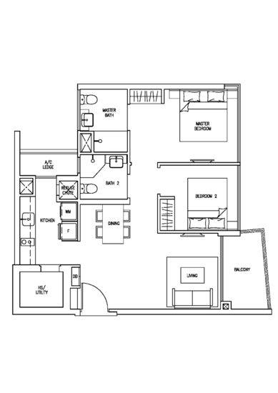 Skies Miltonia - Floor Plan