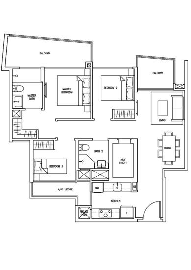 Skies Miltonia - Floor Plan
