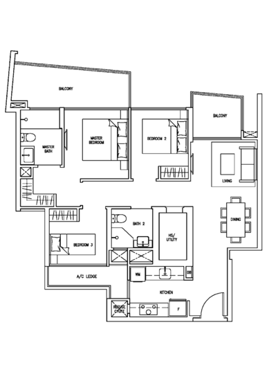 Skies Miltonia - Floor Plan