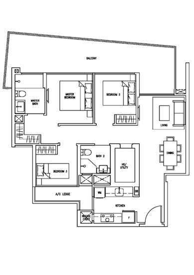 Skies Miltonia - Floor Plan