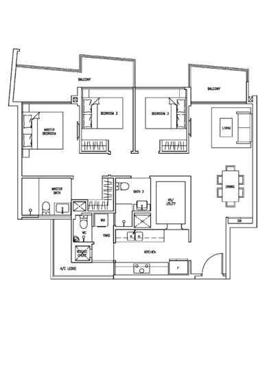 Skies Miltonia - Floor Plan