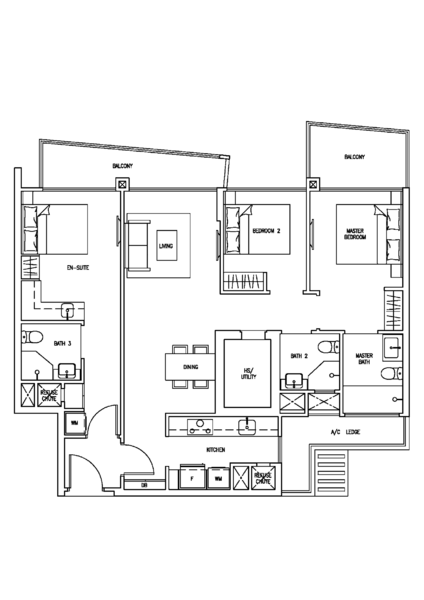 Skies Miltonia, 3 Miltonia Close, 3 Bedrooms, 1,173 sqft, Condominium For Sale, by Sandy Lim 林莎莎, 500139989 - PropertyGuru.com.sg
