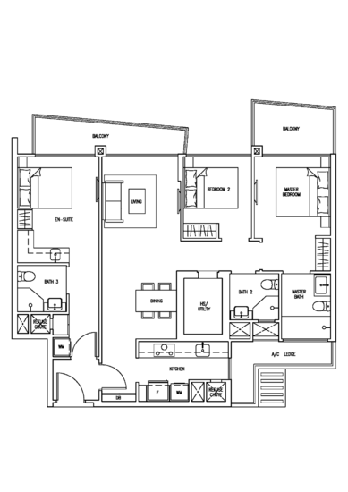 Skies Miltonia - Floor Plan