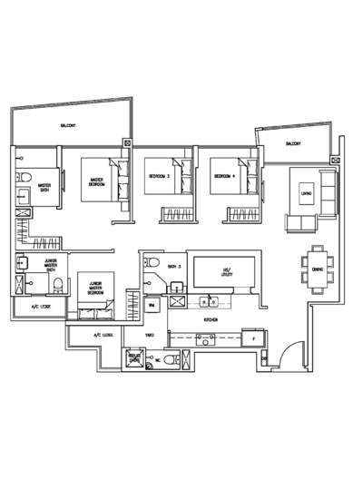 Skies Miltonia - Floor Plan