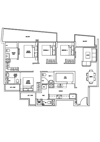 Skies Miltonia - Floor Plan