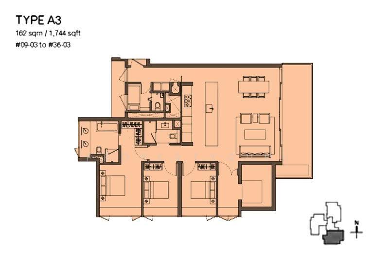 Ardmore 3, 3 Ardmore Park, Tanglin / Holland / Bukit Timah, 3 Bedrooms, 1,744 sqft, Condominium For Sale, by Jasmine Ong, 500275377 - 2D - PropertyGuru.com.sg