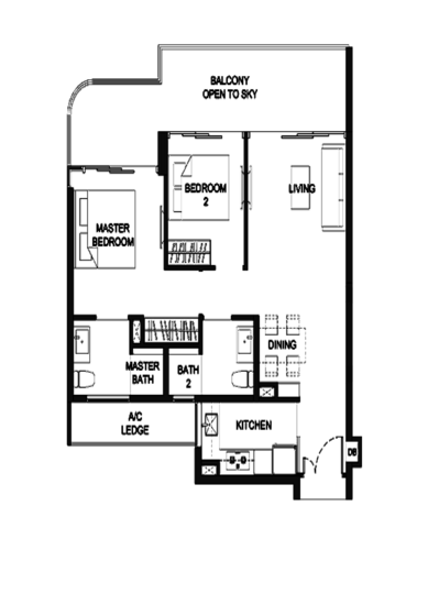 Kingsford Hillview Peak - Floor Plan