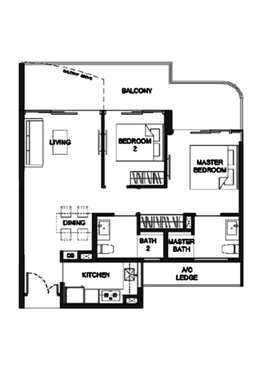 Kingsford Hillview Peak - Floor Plan
