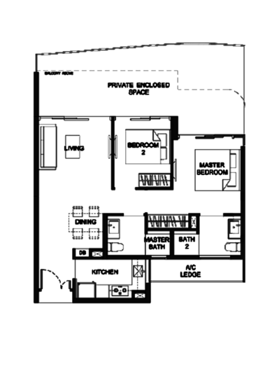 Kingsford Hillview Peak - Floor Plan