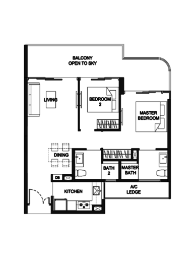 Kingsford Hillview Peak - Floor Plan