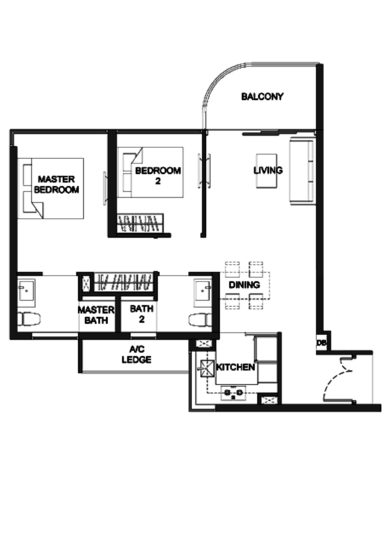 Kingsford Hillview Peak - Floor Plan