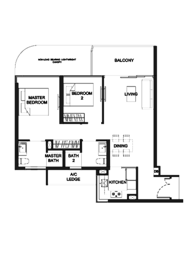 Kingsford Hillview Peak - Floor Plan