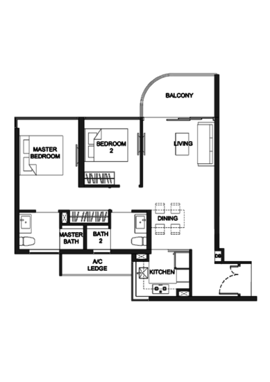 Kingsford Hillview Peak - Floor Plan