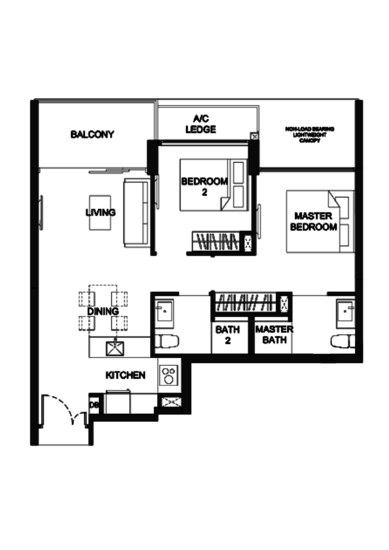 Kingsford Hillview Peak - Floor Plan