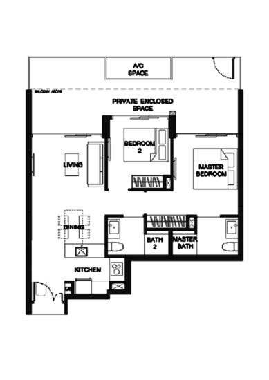 Kingsford Hillview Peak - Floor Plan