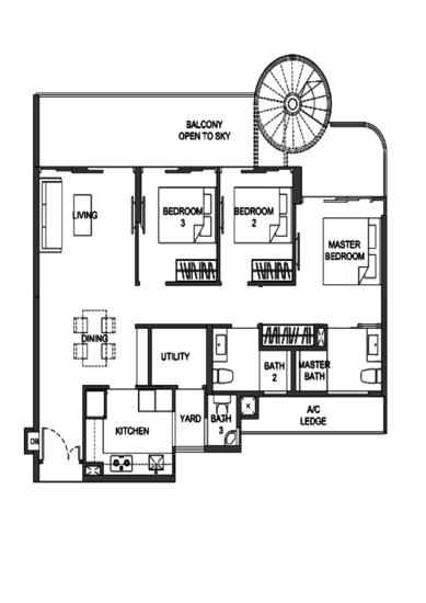 Kingsford Hillview Peak - Floor Plan