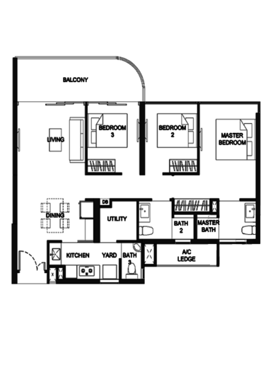 Kingsford Hillview Peak - Floor Plan