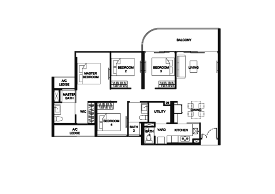 Kingsford Hillview Peak - Floor Plan