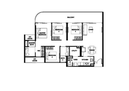 Kingsford Hillview Peak - Floor Plan