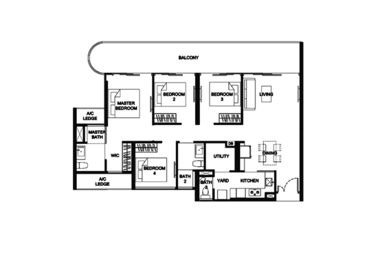 Kingsford Hillview Peak - Floor Plan