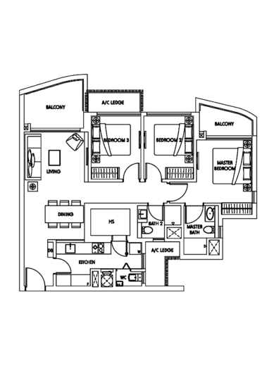 Sky Green - Floor Plan