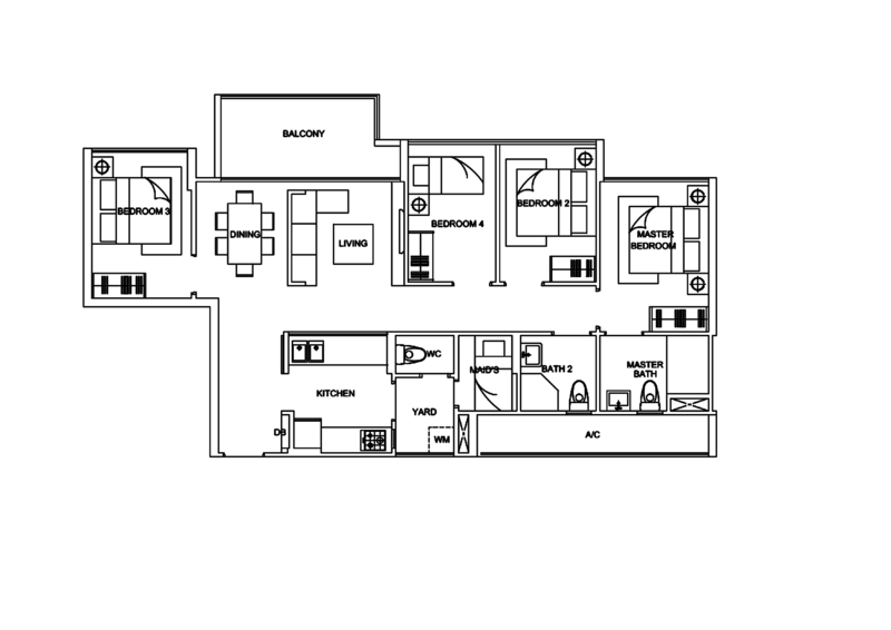 La Fiesta, 52 Sengkang Square, 4 Bedrooms, 1,098 sqft, Condominium For Sale, by Joel Li, 500231366 - PropertyGuru.com.sg