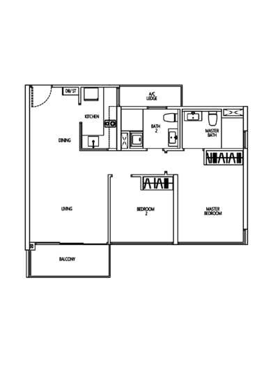 Q Bay Residences - Floor Plan