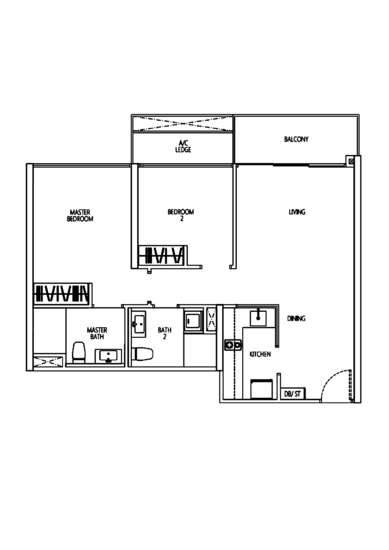 Q Bay Residences - Floor Plan