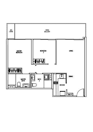 Q Bay Residences - Floor Plan