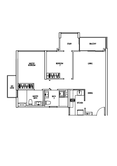 Q Bay Residences - Floor Plan