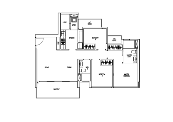 Q Bay Residences - Floor Plan