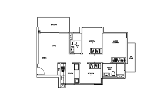 Q Bay Residences - Floor Plan
