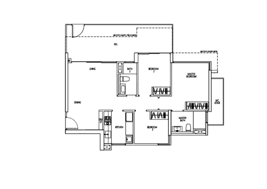 Q Bay Residences - Floor Plan