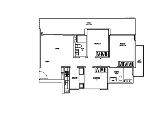 Q Bay Residences - Floor Plan