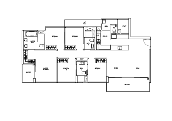 Q Bay Residences - Floor Plan