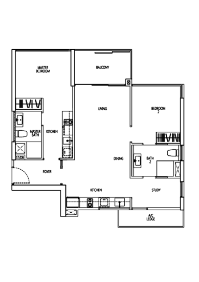 Q Bay Residences - Floor Plan