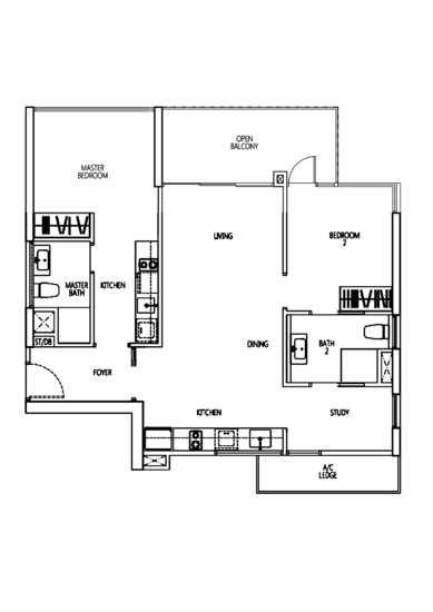 Q Bay Residences - Floor Plan