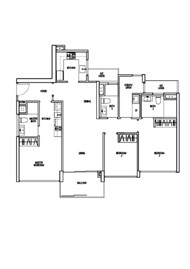 Q Bay Residences - Floor Plan
