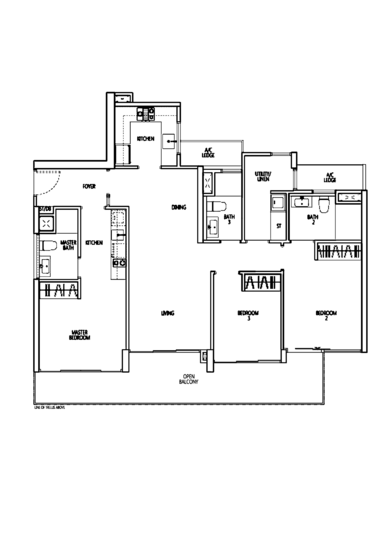 Q Bay Residences - Floor Plan
