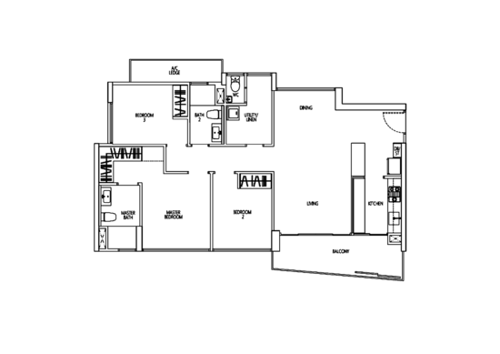 Q Bay Residences - Floor Plan