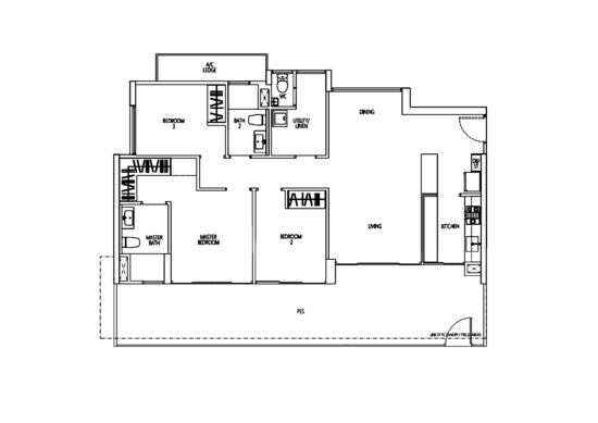 Q Bay Residences - Floor Plan