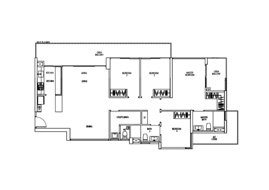 Q Bay Residences - Floor Plan