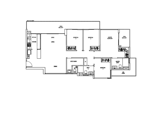 Q Bay Residences - Floor Plan