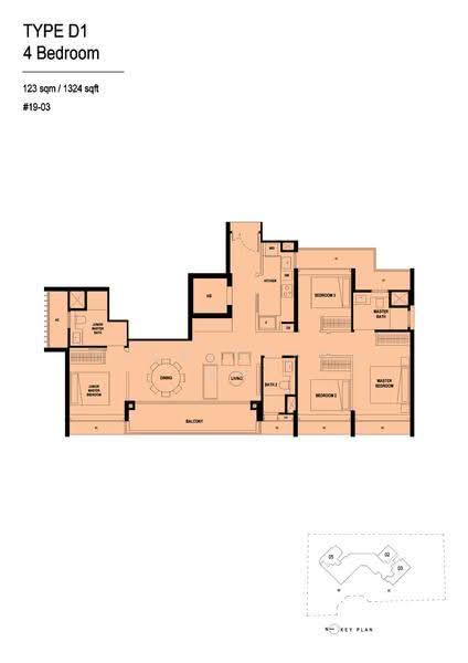 Arina East Residences, 6D Tanjong Rhu Road, East Coast / Marine Parade, 4 Bedrooms, 1,324 sqft, Condominium For Sale, by Lin Ming Yao 林明尧, 500295737 - 2D - PropertyGuru.com.sg